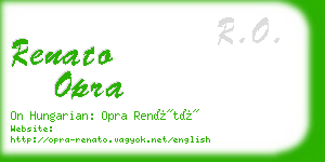 renato opra business card